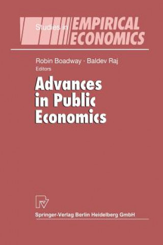 Kniha Advances in Public Economics Robin Boadway