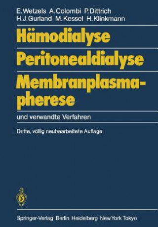 Kniha Hamodialyse, Peritonealdialyse, Membranplasmapherese Egon Wetzels