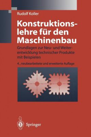 Kniha Konstruktionslehre fur den Maschinenbau Rudolf Koller