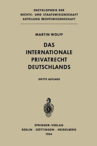 Book Das Internationale Privatrecht Deutschlands Martin Wolff