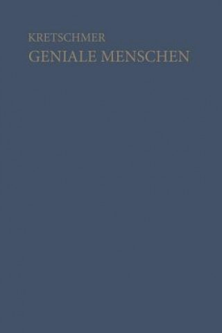 Kniha Geniale Menschen Ernst Kretschmer