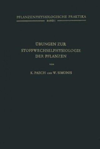 Book bungen Zur Stoffwechselphysiologie Der Pflanzen K. Paech