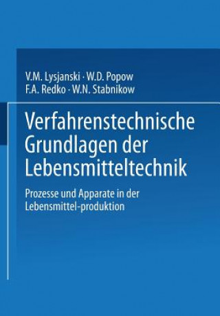 Knjiga Verfahrenstechnische Grundlagen der Lebensmitteltechnik, 1 W.M. Lysjanski