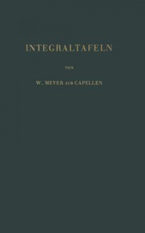 Buch Integraltafeln W. Meyer zur Capellen