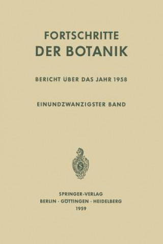 Kniha Bericht UEber Das Jahr 1958 