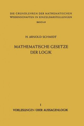 Carte Mathematische Gesetze der Logik I, 1 H. Arnold Schmidt