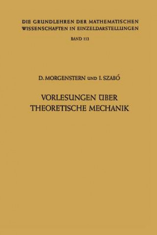 Kniha Vorlesungen Über Theoretische Mechanik, 1 Dietrich Morgenstern