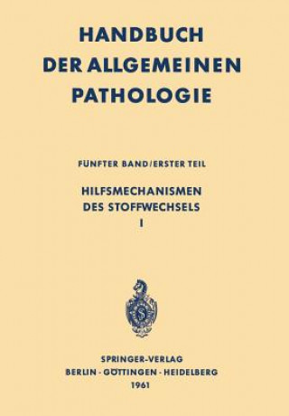 Livre Hilfsmechanismen des Stoffwechsels I E. Letterer