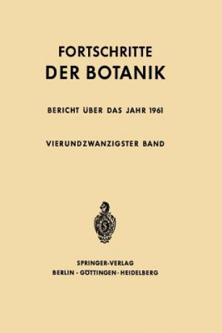 Livre Fortschritte Der Botanik 