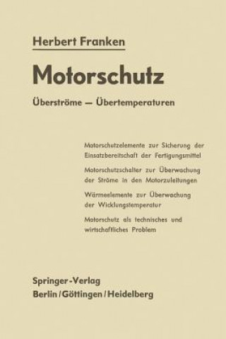Kniha Motorschutz Herbert Franken