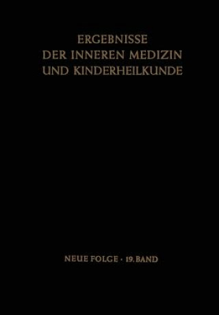 Kniha Ergebnisse Der Inneren Medizin Und Kinderheilkunde 