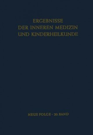 Könyv Ergebnisse Der Inneren Medizin Und Kinderheilkunde 