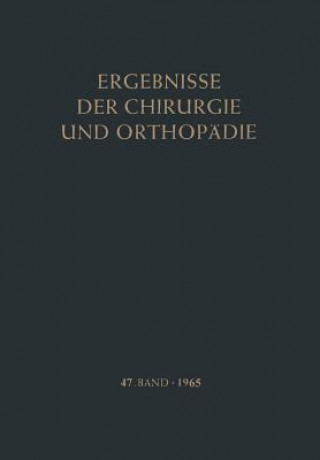 Książka Ergebnisse Der Chirurgie Und Orthopadie 