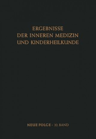 Libro Ergebnisse Der Inneren Medizin Und Kinderheilkunde 