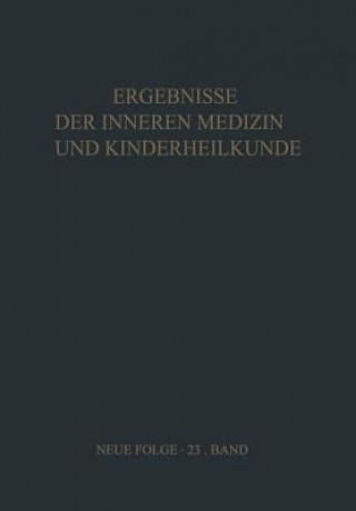 Kniha Ergebnisse der Inneren Medizin und Kinderheilkunde 