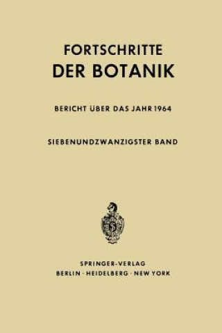 Könyv Fortschritte Der Botanik 