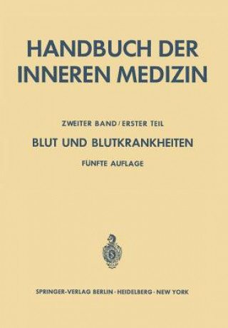 Könyv Blut Und Blutkrankheiten L. Heilmeyer