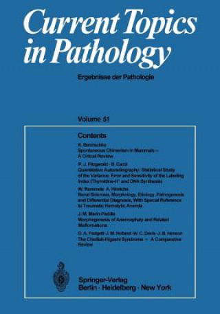 Книга Current Topics in Pathology Hans-W. Altmann
