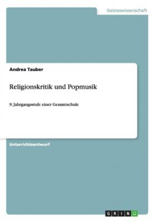 Knjiga Religionskritik und Popmusik Andrea Tauber