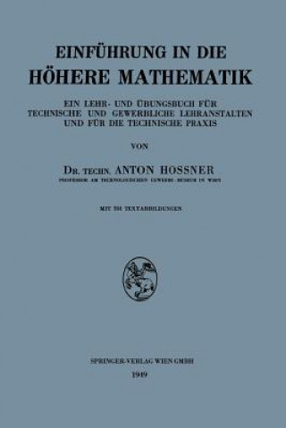 Kniha Einf hrung in Die H here Mathematik Anton Hossner