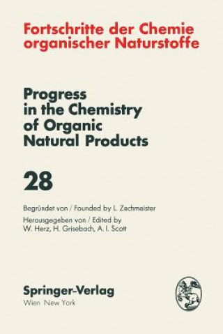 Carte Fortschritte Der Chemie Organischer Naturstoffe / Progress in the Chemistry of Organic Natural Products W. Bromer