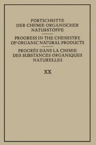 Livre Fortschritte der Chemie Organischer Naturstoffe / Progress in the Chemistry of Organic Natural Products / Progres dans la Chimie des Substances Organi 