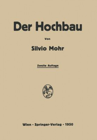 Kniha Der Hochbau Silvio Mohr