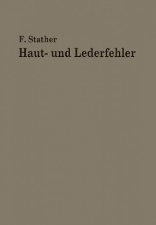 Buch Haut- Und Lederfehler Fritz Stather