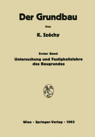 Kniha Untersuchung Und Festigkeitslehre Des Baugrundes 
