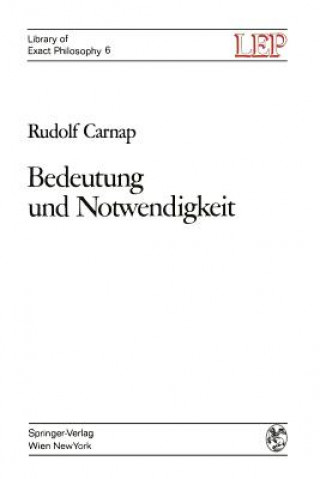 Книга Bedeutung Und Notwendigkeit Rudolf Carnap