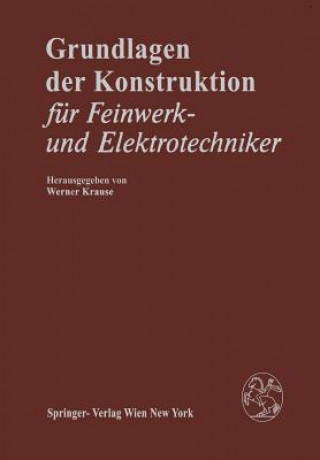 Knjiga Grundlagen Der Konstruktion W. Krause