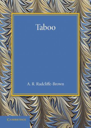 Könyv Taboo A. R. Radcliffe-Brown