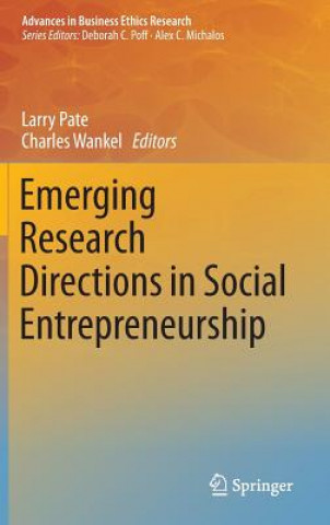 Książka Emerging Research Directions in Social Entrepreneurship Larry Pate