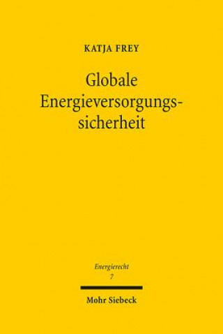 Kniha Globale Energieversorgungssicherheit Katja Frey