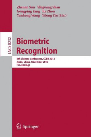 Kniha Biometric Recognition Zhenan Sun