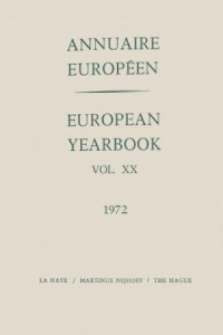 Knjiga European Year Book. Annuaire Européen ouncil of Europe Staff