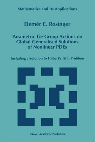 Könyv Parametric Lie Group Actions on Global Generalised Solutions of Nonlinear PDEs Elemer E. Rosinger