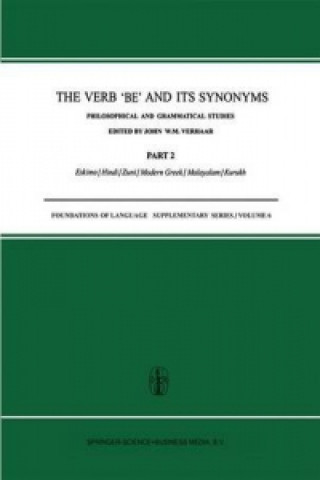 Book The Verb Be and Its Synonyms J. W. Verhaar
