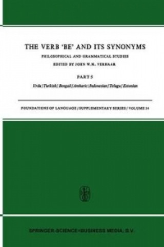 Könyv The Verb Be and its Synonyms J. W. Verhaar