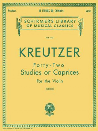 Kniha Rodolphe Kreutzer Edmund Singer