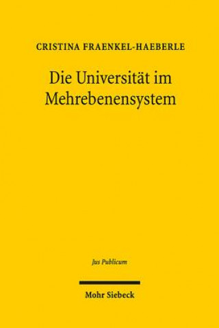 Carte Die Universitat im Mehrebenensystem Cristina Fraenkel-Haeberle