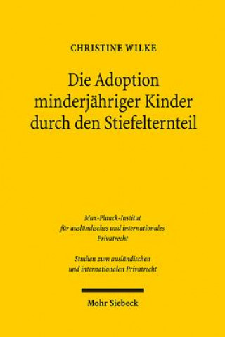 Kniha Die Adoption minderjahriger Kinder durch den Stiefelternteil Christine Wilke
