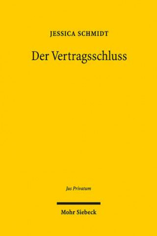 Knjiga Der Vertragsschluss Jessica Schmidt