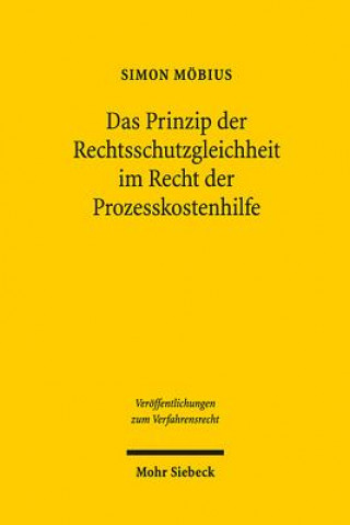 Kniha Das Prinzip der Rechtsschutzgleichheit im Recht der Prozesskostenhilfe Simon Möbius
