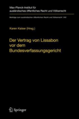 Kniha Der Vertrag von Lissabon vor dem Bundesverfassungsgericht Karen Kaiser