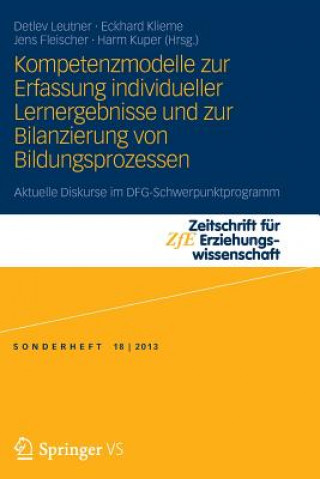 Könyv Kompetenzmodelle Zur Erfassung Individueller Lernergebnisse Und Zur Bilanzierung Von Bildungsprozessen Detlev Leutner