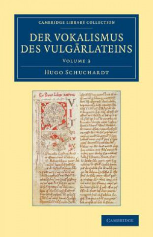 Könyv Der Vokalismus des Vulgarlateins Hugo Schuchardt