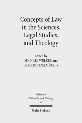 Könyv Concepts of Law in the Sciences, Legal Studies, and Theology Michael Welker