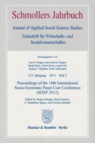 Carte Proceedings of the 10th International Socio-Economic Panel User Conference (SOEP 2012) Jürgen Schupp