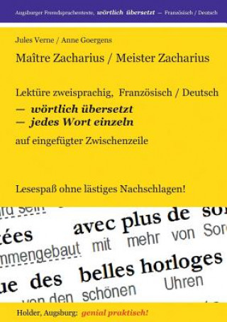 Könyv Maitre Zacharius / Meister Zacharius Jules Verne